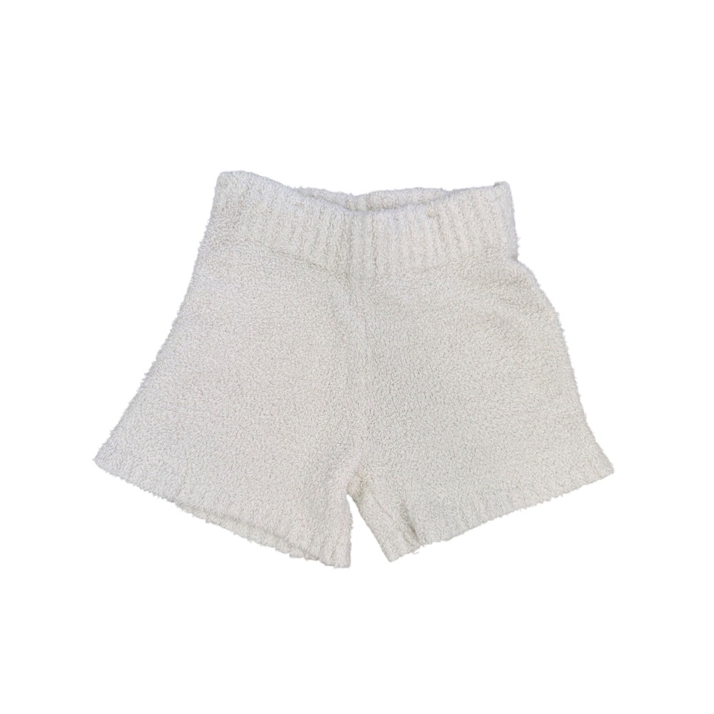 SKIMS Cozy Knit Short Bone White Fuzzy Loungewear Size S/M